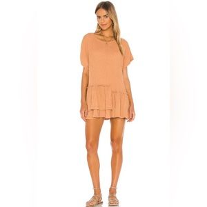 Free People Beach Marni Asymmetrical Ruffle Tunic